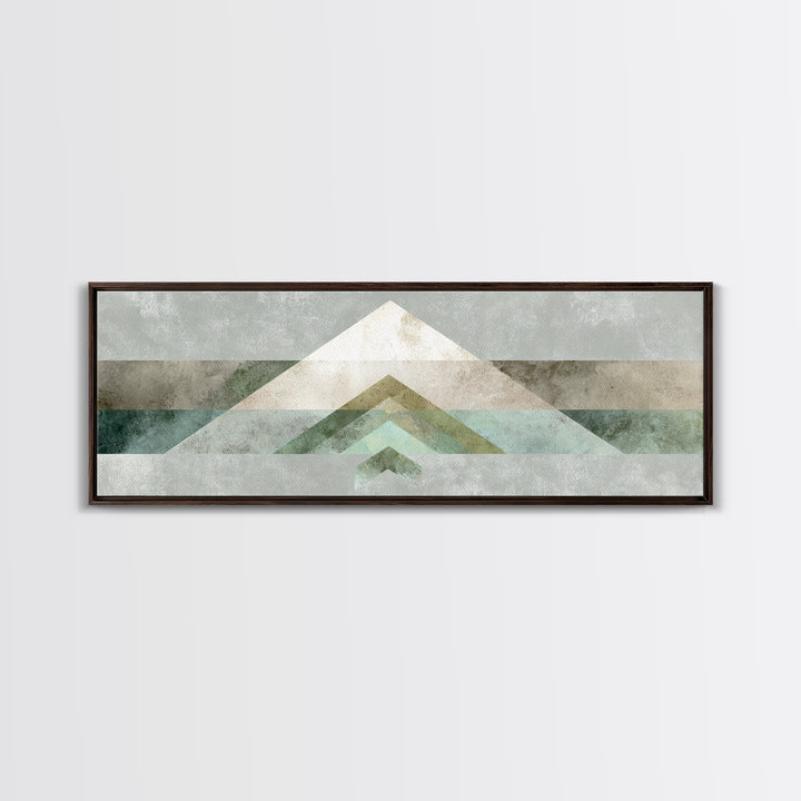 Minimal Motivational Symbol Using Arrows and Shapes Framed Canvas Print, Fitness Studio Art, Room Decor, Gym Decor, FSA-3x1-5