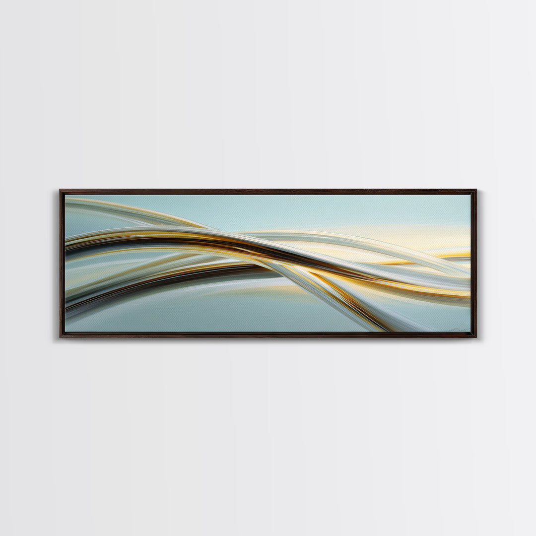 Jump Rope Movement Captured as Curved Lines Canvas Print, Fitness Studio Art, Gym Decor, Abstract Art, Motion, FSA-3x1-50