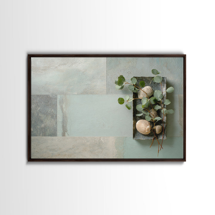 Tropical Trail Hike Landscape for Wellness Mood Canvas Print, Fitness Studio Art, Digital Art Print, Gym Decor, Oil Painting, FSA-3x2-49