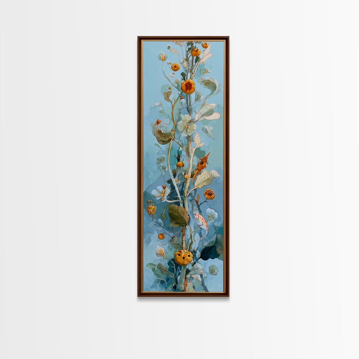 Enchanted Forest Path Glowing Canvas Print, Fairy Tale Art, Minimalist Decor, Living Room Decor, Oil Painting, Storybook, FTA-1x3-13