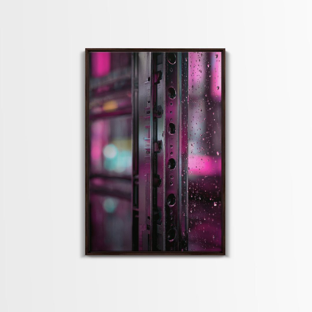 Smooth Titanium Shapes Canvas Print, Futuristic Art, Digital Art Print, Living Room Decor, Fine Art, Future, Luxury Decor, FUT-2x3-31
