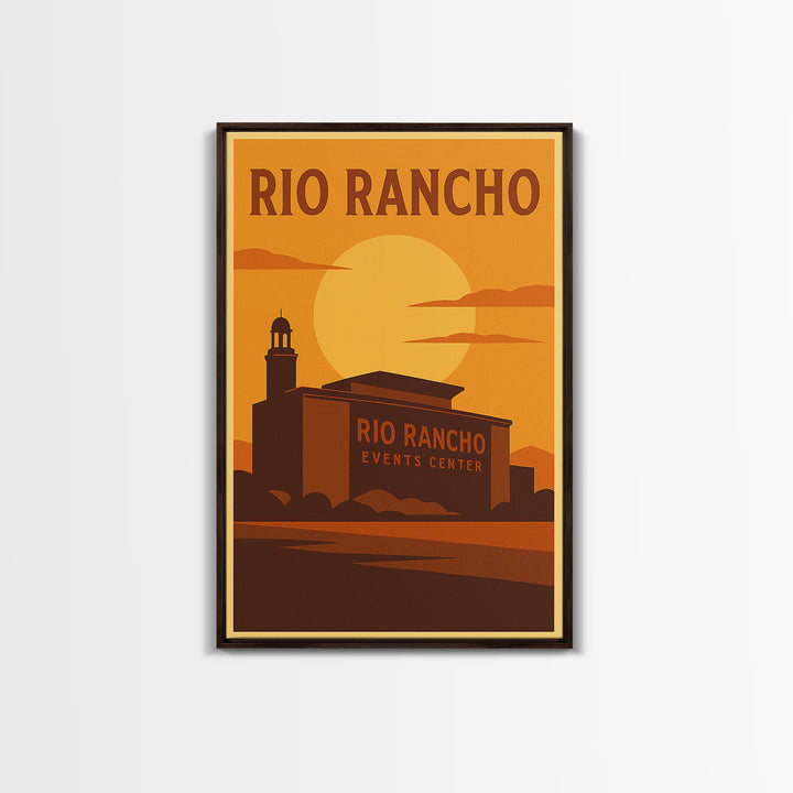 Rio Rancho New Mexico Travel Poster, Canvas Print, Vintage Deco Wall Art, Rio Rancho Poster Print, Mid Century Wall Art, Gift For Travelers
