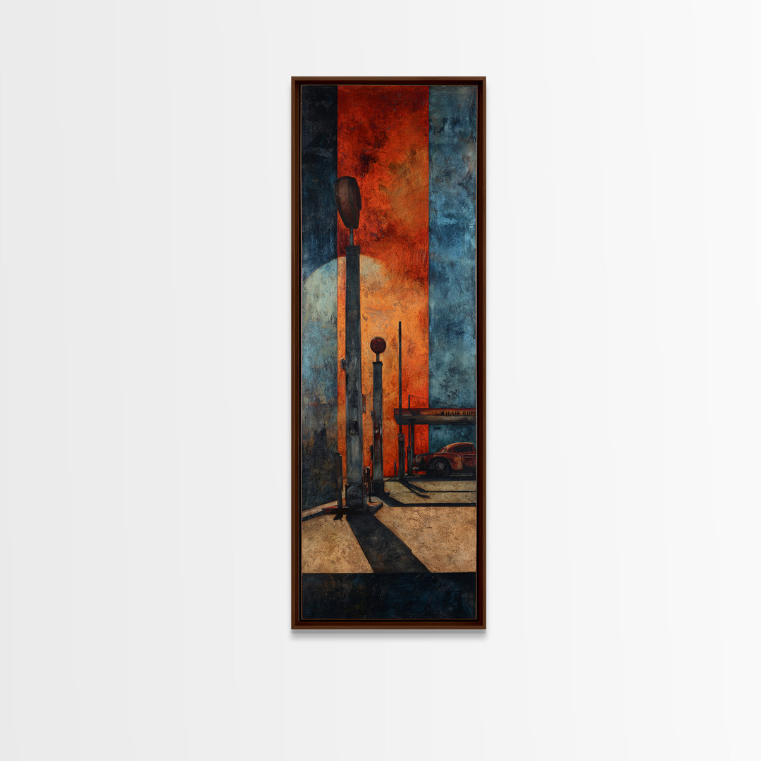 Route 66 Road Scene Without Text Canvas Print, Garage Art, Art Print, Garage Decor, Fine Art, Motor, Canvas Wall Art, GAR-1x3-77