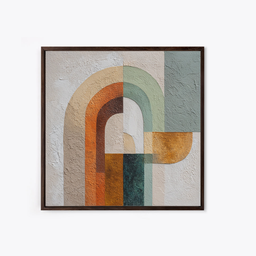 Warm Abstract Arches Canvas Print, Guest Bedroom Art, Framed Wall Art, Bedroom Decor, Fine Art, Guest, Farmhouse Wall Decor, GBA-1x1-3
