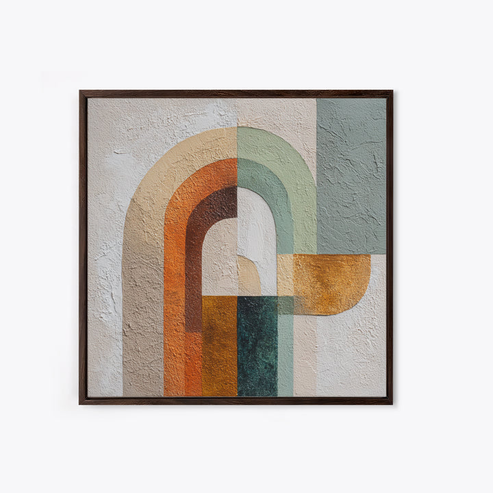 Warm Abstract Arches Canvas Print, Guest Bedroom Art, Framed Wall Art, Bedroom Decor, Fine Art, Guest, Farmhouse Wall Decor, GBA-1x1-3
