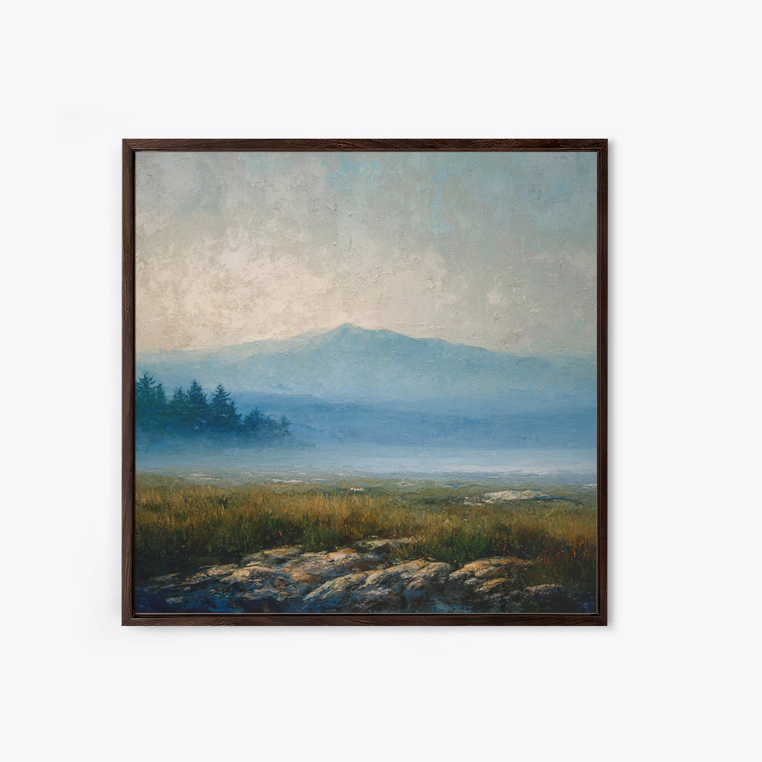 Soft Mountain Horizon Canvas Print, Guest Bedroom Art, Pink Wall Art, Bedroom Decor, Fine Art, Guest, New Home, Bedroom Prints, GBA-1x1-31