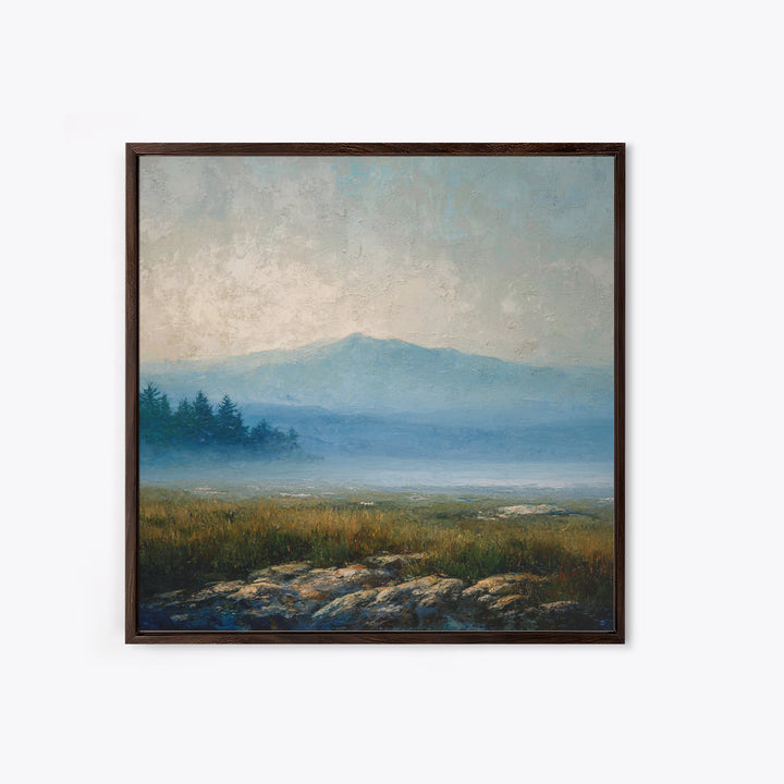 Soft Mountain Horizon Canvas Print, Guest Bedroom Art, Pink Wall Art, Bedroom Decor, Fine Art, Guest, New Home, Bedroom Prints, GBA-1x1-31