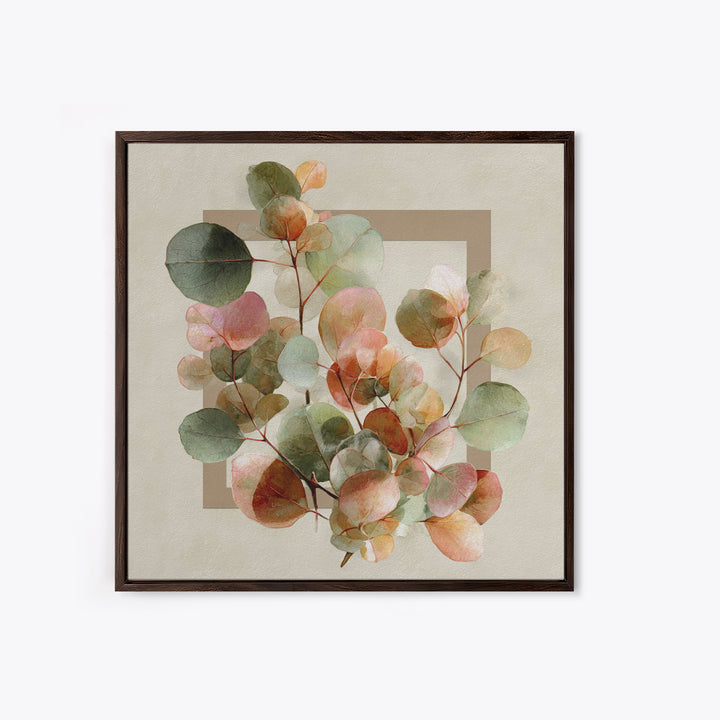 Calming Eucalyptus Watercolor Branches Framed Canvas Print, Guest Bedroom Art, Downloadable Prints, Bedroom Decor, Guest, GBA-1x1-34