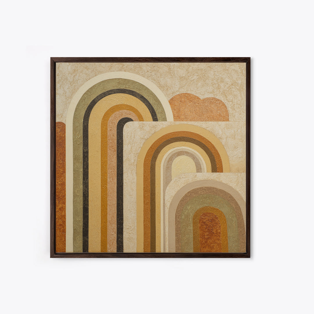 Warm Abstract Arches Canvas Print, Guest Bedroom Art, Modern Decor, Bedroom Decor, Abstract Art, Guest, Home Decor, Poster, GBA-1x1-75
