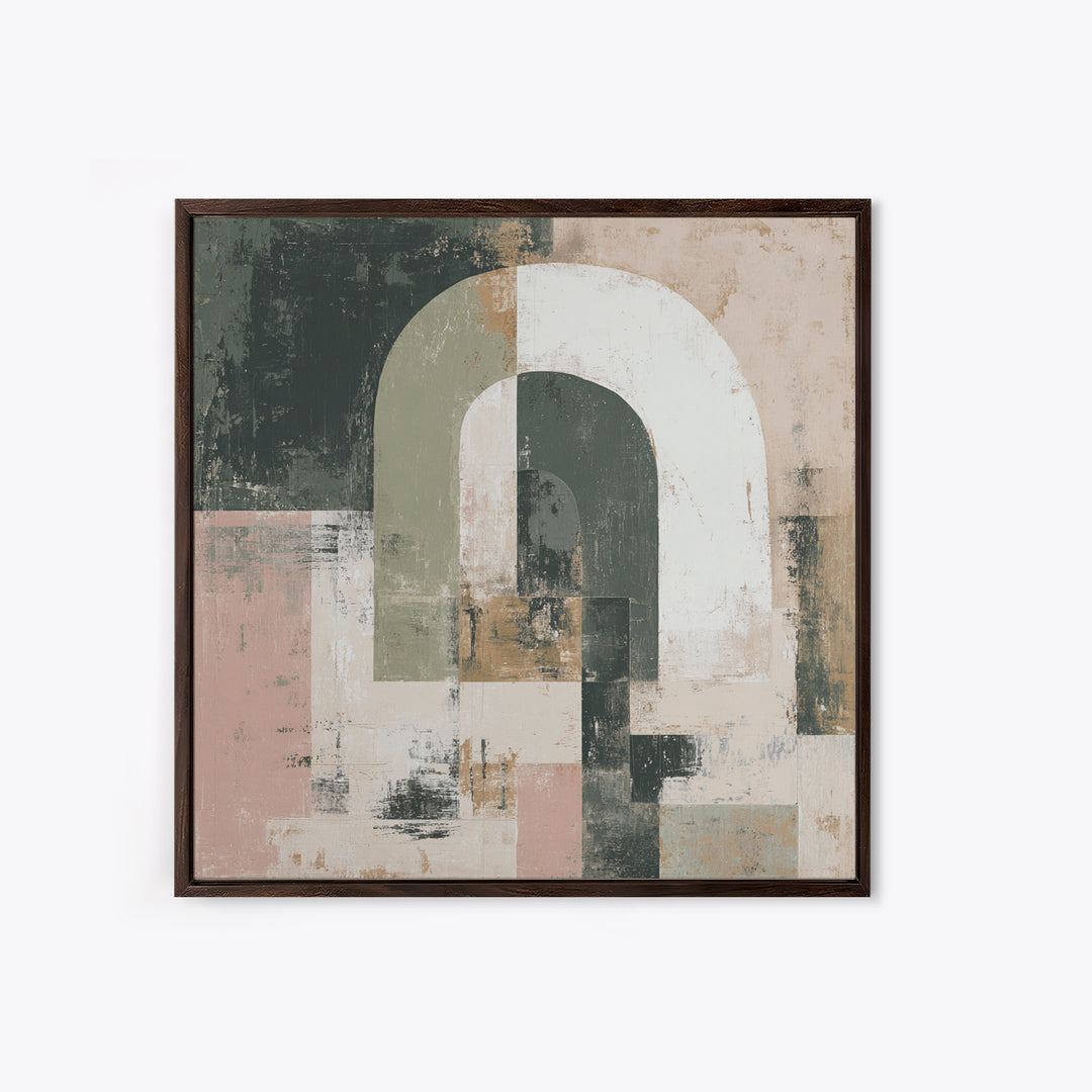 Warm Abstract Arches Canvas Print, Guest Bedroom Art, Wall Art, Bedroom Decor, Fine Art, Guest, New Home Gift, Printable Art, GBA-1x1-99
