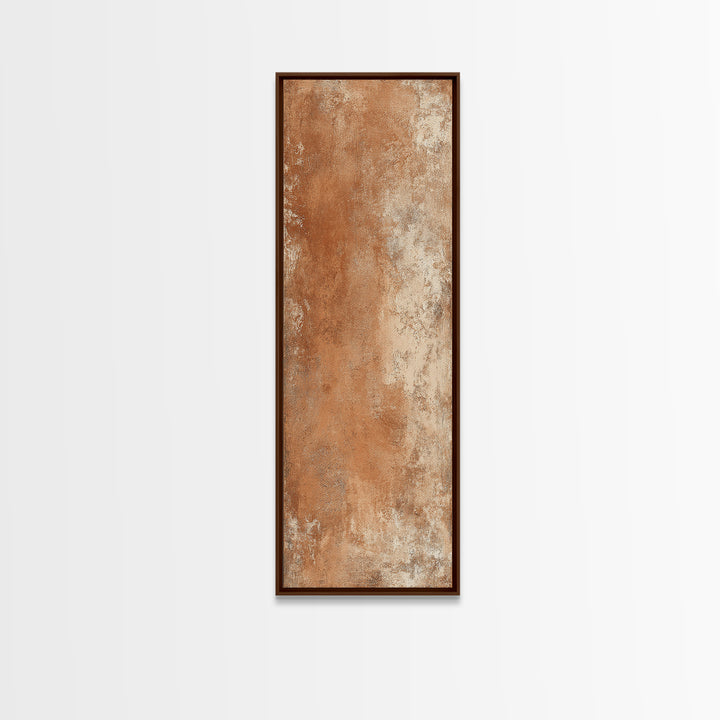 Warm Terracotta Shapes Canvas Print, Guest Bedroom Art, Bedroom Wall Art, Bedroom Decor, Abstract Art, Guest, Neutral Decor, GBA-1x3-10