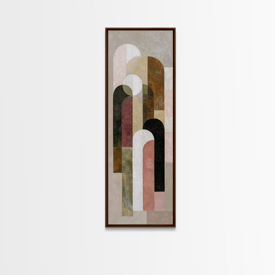 Warm Abstract Arches Framed Canvas Print, Guest Bedroom Art, Home Decor, Bedroom Decor, Fine Art, Guest, Printable Art, GBA-1x3-15