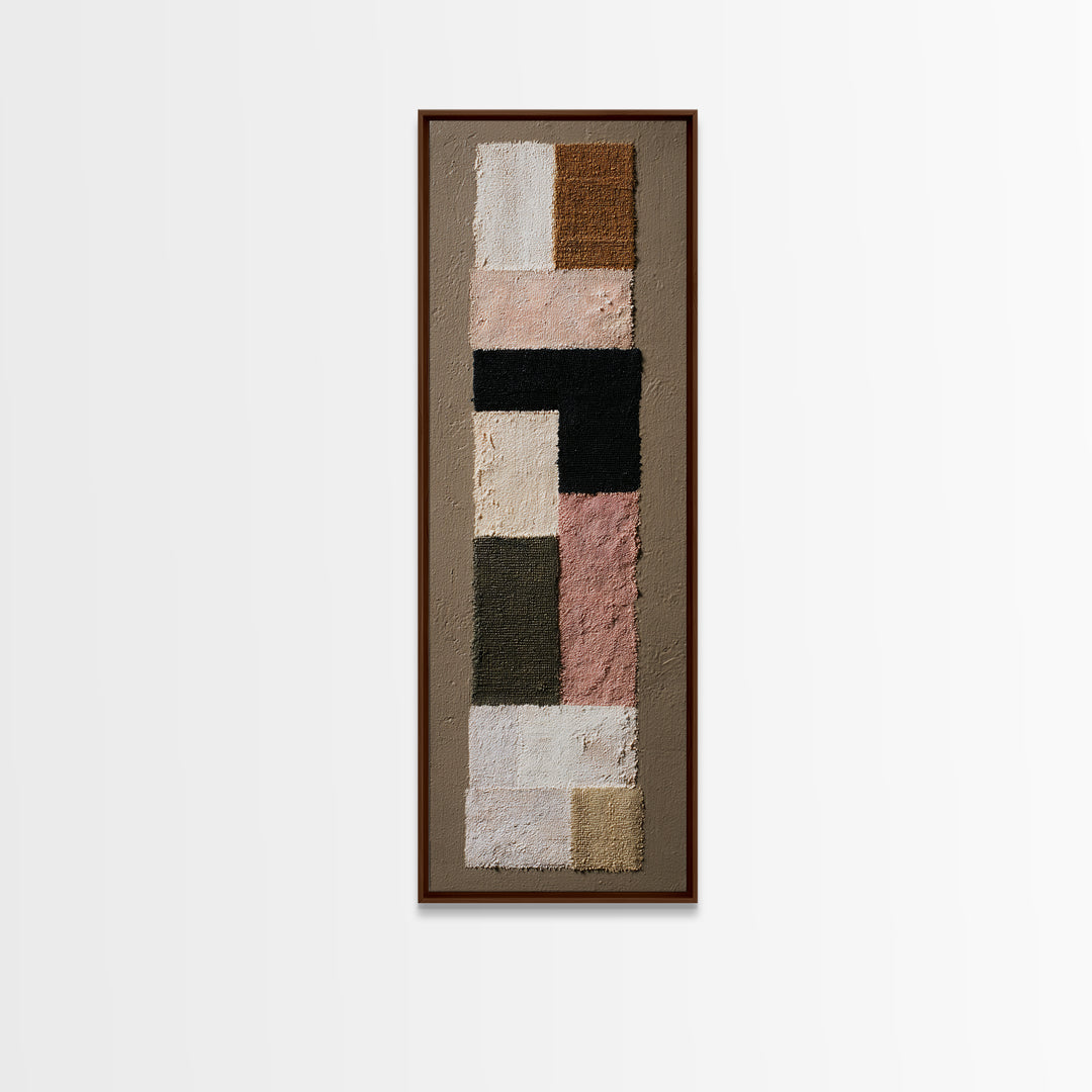 Abstract Woven Texture Canvas Print, Guest Bedroom Art, Above Bed Decor, Bedroom Decor, Abstract Art, Guest, Boho Decor, GBA-1x3-2