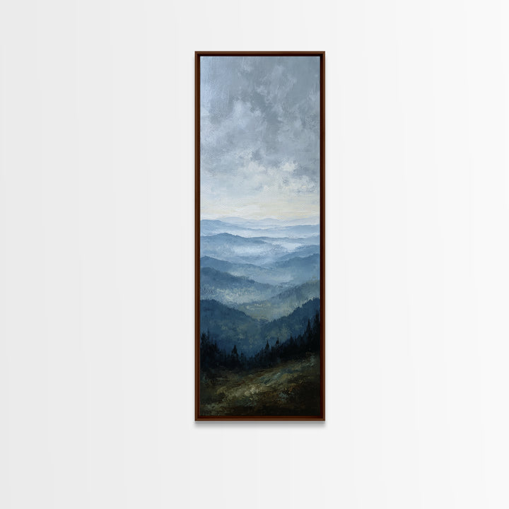 Soft Mountain Horizon Canvas Print, Guest Bedroom Art, Printable Wall Art, Bedroom Decor, Fine Art, Guest, Bedroom Wall Decor, GBA-1x3-43
