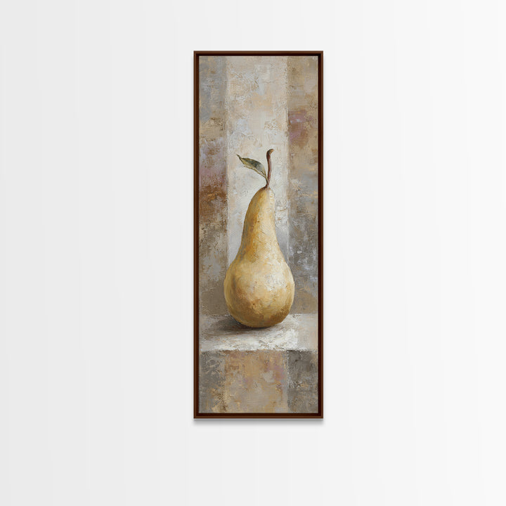 Classic Pear Still Life for Cozy Hospitality Canvas Print, Guest Bedroom Art, Printable Wall Art, Bedroom Decor, Guest, GBA-1x3-56