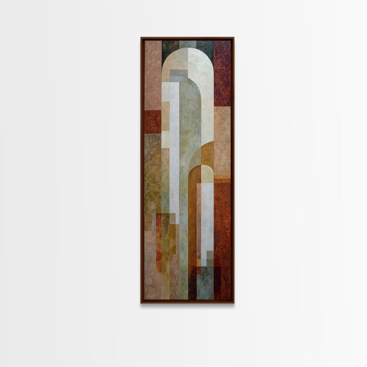 Warm Abstract Arches Canvas Print, Guest Bedroom Art, Living Room Wall Art, Bedroom Decor, Abstract Art, Guest, Gallery Decor, GBA-1x3-63