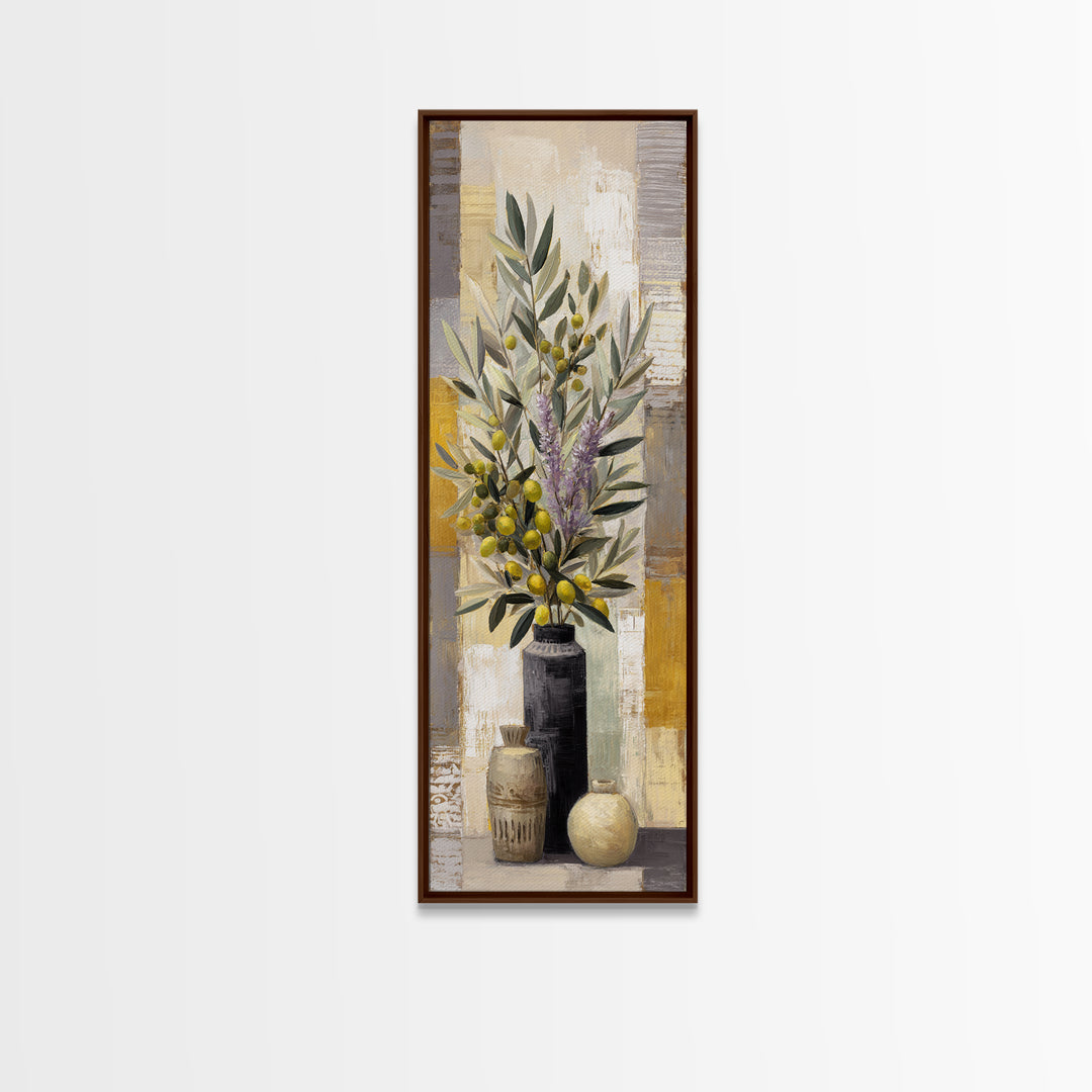Olive Branch Still Life Canvas Print, Guest Bedroom Art, Art Print, Bedroom Decor, Fine Art, Guest, Home, Printable Wall Art, GBA-1x3-77