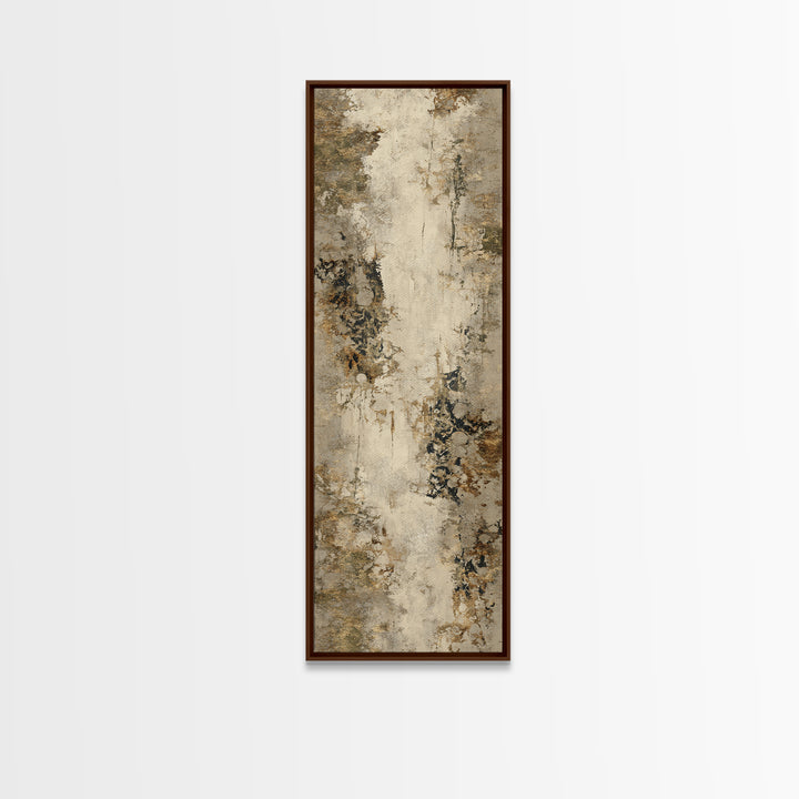 Warm Terracotta Shapes Canvas Print, Guest Bedroom Art, Gallery Decor, Bedroom Decor, Fine Art, Guest, Contemporary Art, GBA-1x3-82