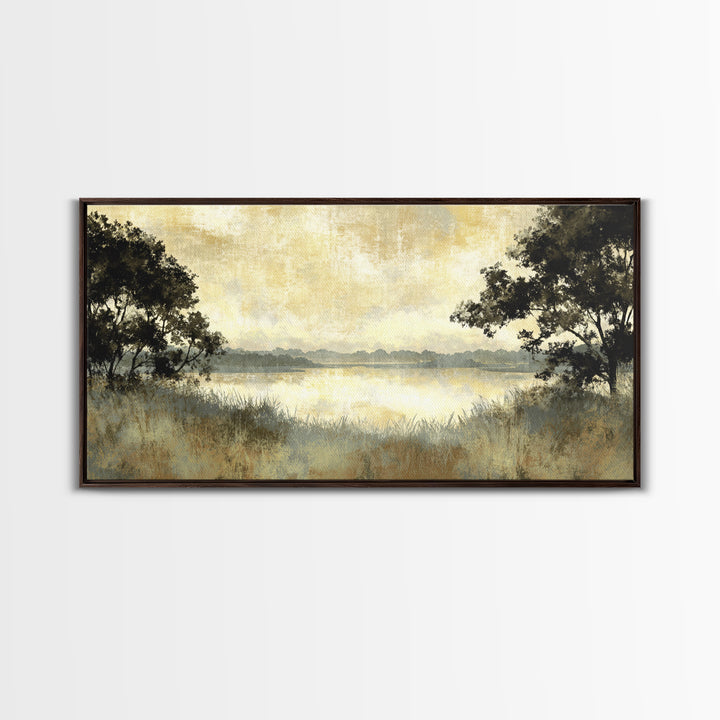 Monochrome Forest Silhouette Canvas Print, Guest Bedroom Art, Wall Decor, Bedroom Decor, Fine Art, Guest, Living Room Decor, GBA-2x1-57