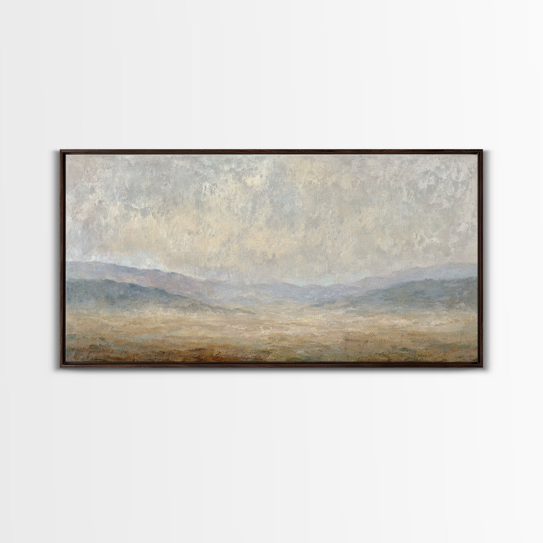 Gentle Rain over Distant Hills Canvas Print, Guest Bedroom Art, Printable Wall Art, Bedroom Decor, Watercolor Art, Guest, GBA-2x1-68