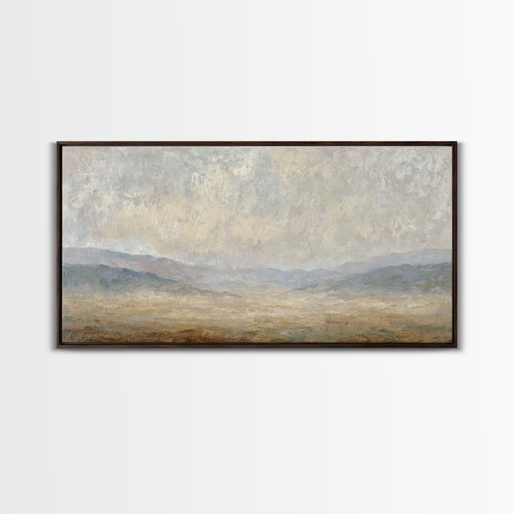 Gentle Rain over Distant Hills Canvas Print, Guest Bedroom Art, Printable Wall Art, Bedroom Decor, Watercolor Art, Guest, GBA-2x1-68