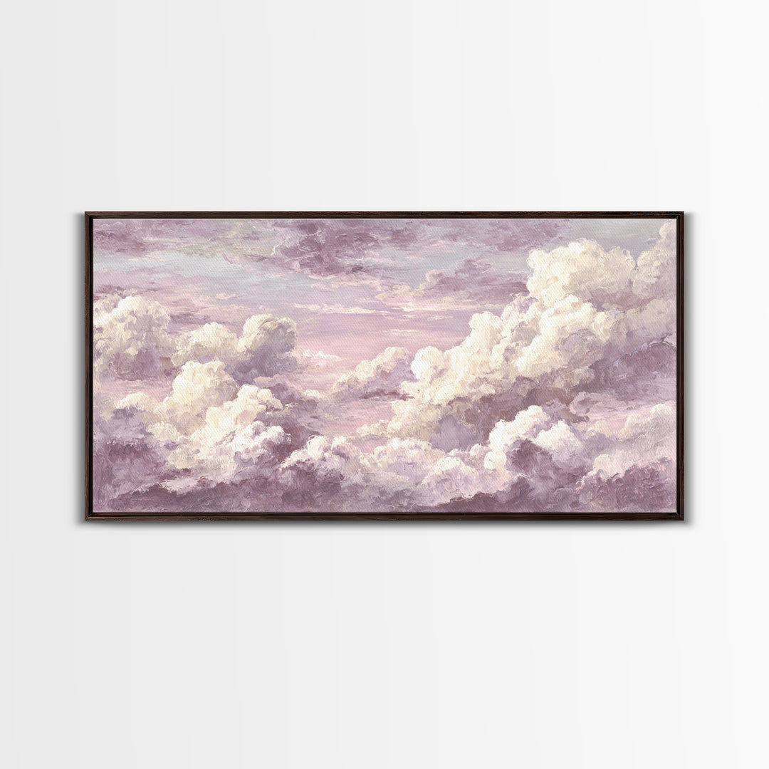 Quiet Lake Landscape at Early Morning Canvas Print, Guest Bedroom Art, Wall Decor, Bedroom Decor, Oil Painting, Guest, GBA-2x1-94