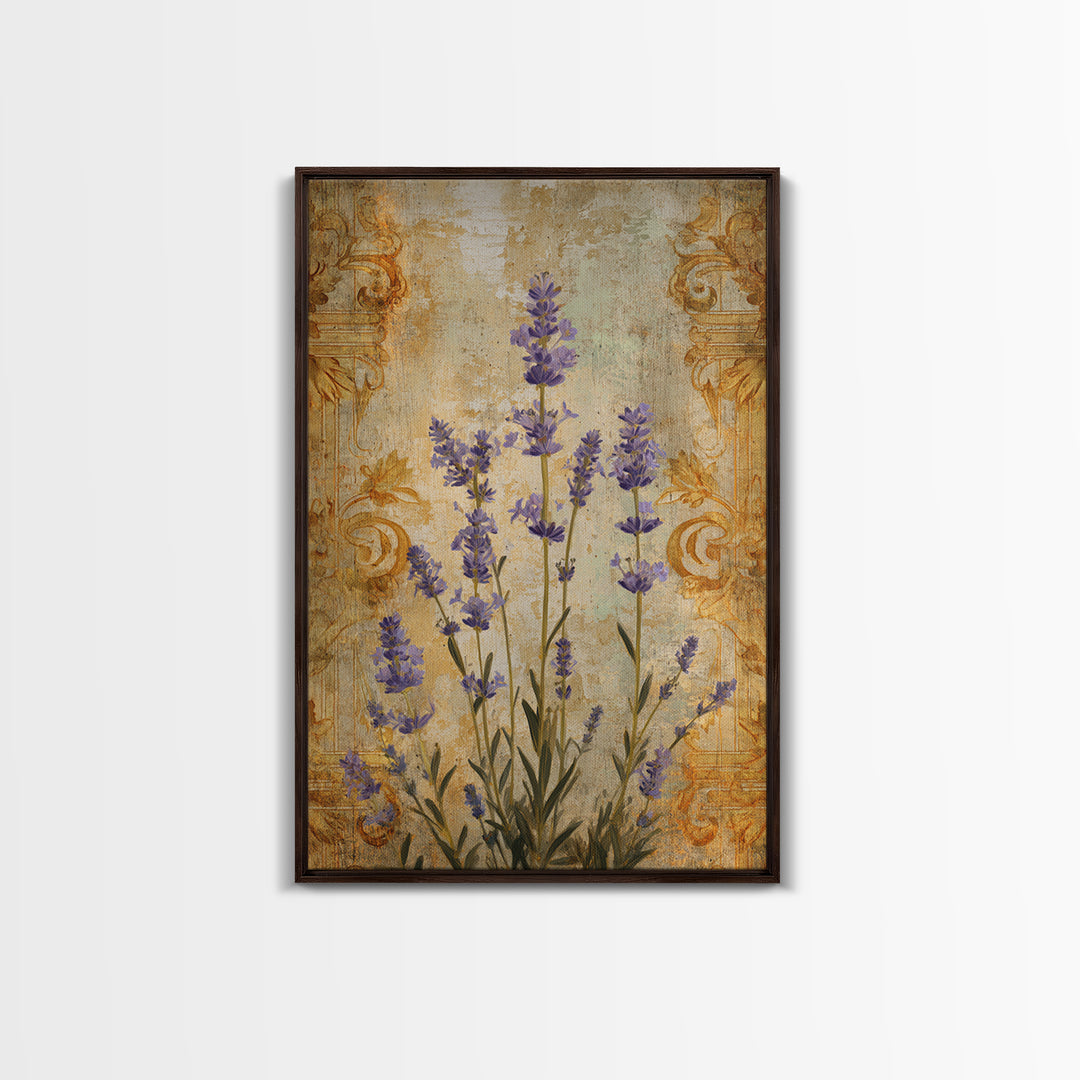 Lavender Field under Pale Sky Canvas Print, Guest Bedroom Art, Fine Art Print, Bedroom Decor, Watercolor Art, Guest, Poster, GBA-2x3-27