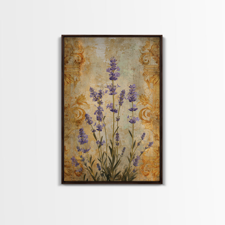 Lavender Field under Pale Sky Canvas Print, Guest Bedroom Art, Fine Art Print, Bedroom Decor, Watercolor Art, Guest, Poster, GBA-2x3-27