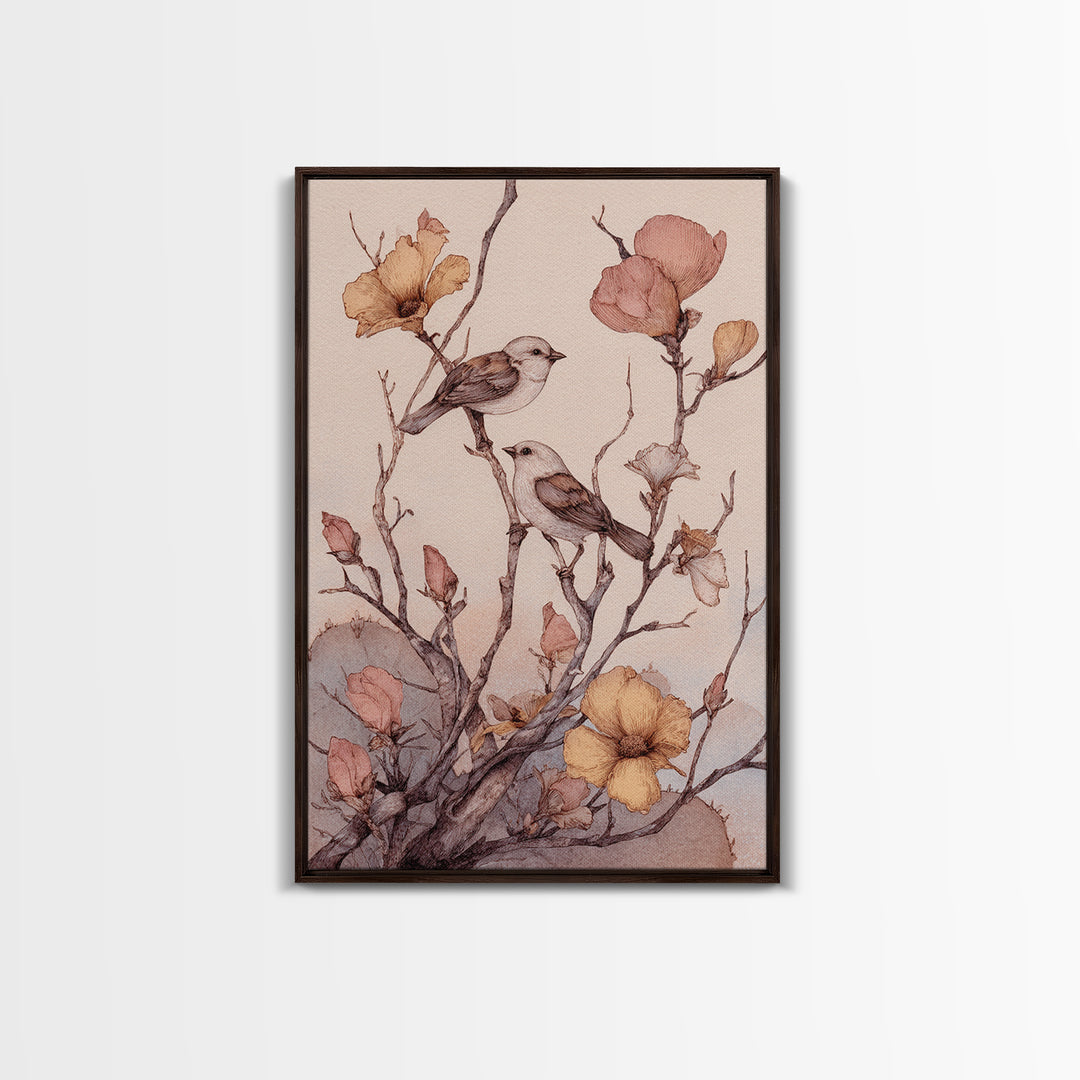 Warm Terracotta Shapes Canvas Print, Guest Bedroom Art, Minimalist Decor, Bedroom Decor, Abstract Art, Guest, Digital Print, GBA-2x3-54