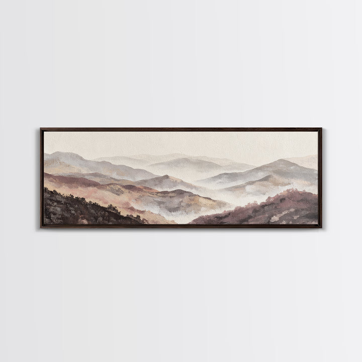 Gentle Rain over Distant Hills Canvas Print, Guest Bedroom Art, Gallery Decor, Bedroom Decor, Fine Art, Guest, Contemporary Art, GBA-3x1-40