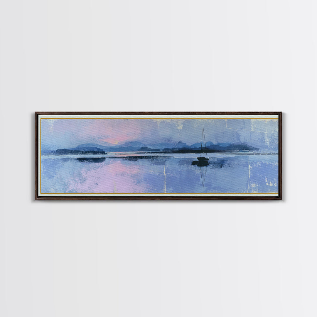 Sunlit Meadow with Delicate Flowers Framed Canvas Print, Guest Bedroom Art, Neutral Decor, Bedroom Decor, Fine Art, Guest, GBA-3x1-7