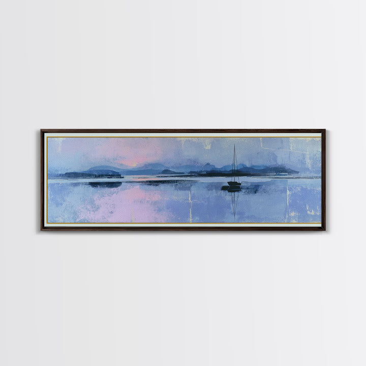 Sunlit Meadow with Delicate Flowers Framed Canvas Print, Guest Bedroom Art, Neutral Decor, Bedroom Decor, Fine Art, Guest, GBA-3x1-7