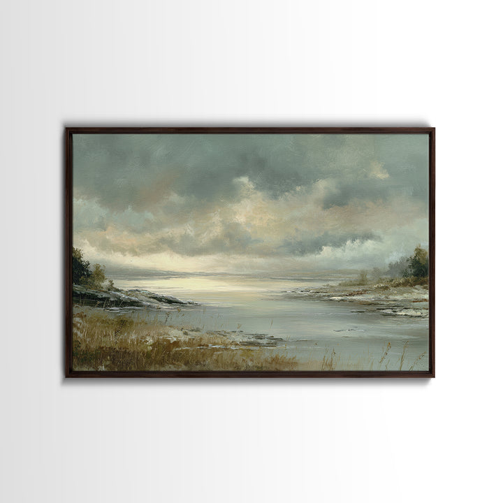 Romantic Cloudscape in Blush and Ivory Framed Canvas Print, Guest Bedroom Art, Wall Art Prints, Bedroom Decor, Fine Art, Guest, GBA-3x2-15