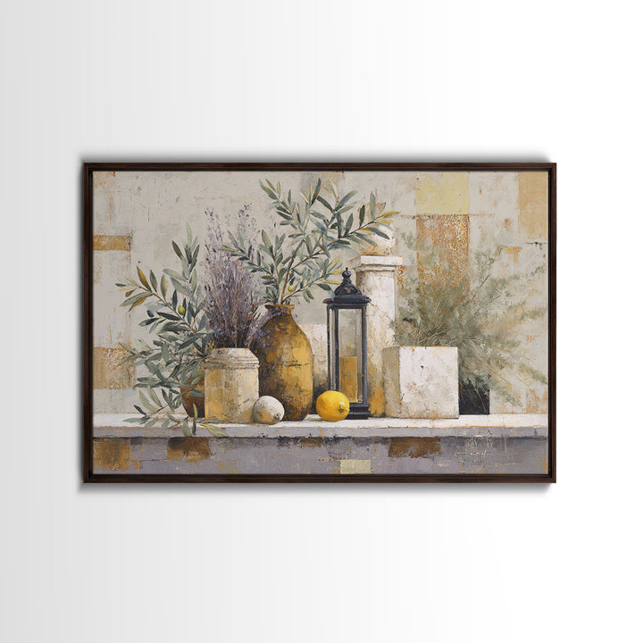 Olive Branch Still Life Canvas Print, Guest Bedroom Art, Set of 3 Wall Art, Bedroom Decor, Fine Art, Guest, Bedroom Prints, GBA-3x2-21