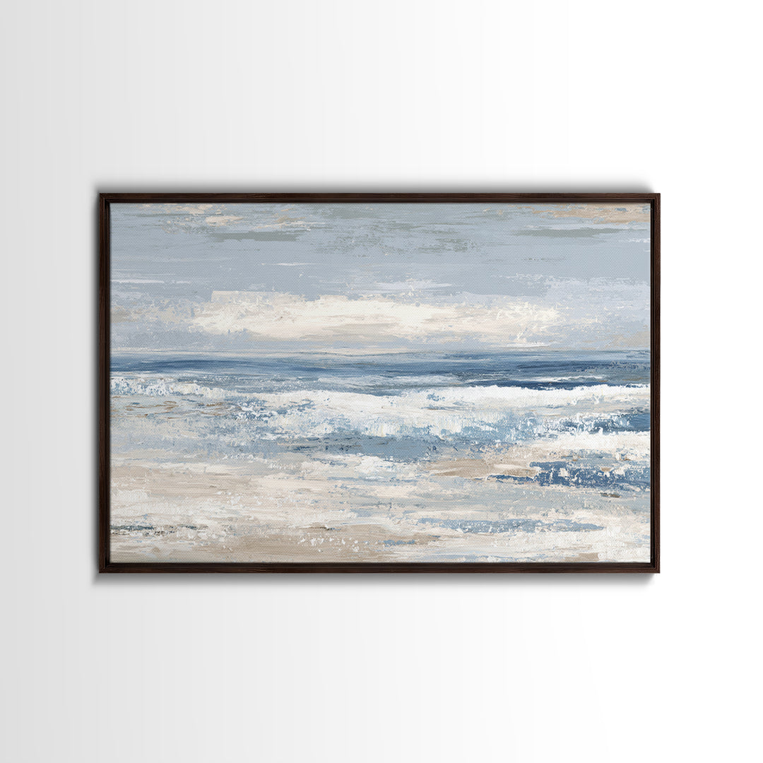 Coastal Dunes in Pale Blue and Sand Canvas Print, Guest Bedroom Art, Bedroom Wall Decor, Bedroom Decor, Fine Art, Guest, GBA-3x2-33