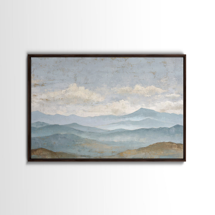 Gentle Rain over Distant Hills Canvas Print, Guest Bedroom Art, Pink Wall Art, Bedroom Decor, Abstract Art, Guest, New Home, GBA-3x2-52