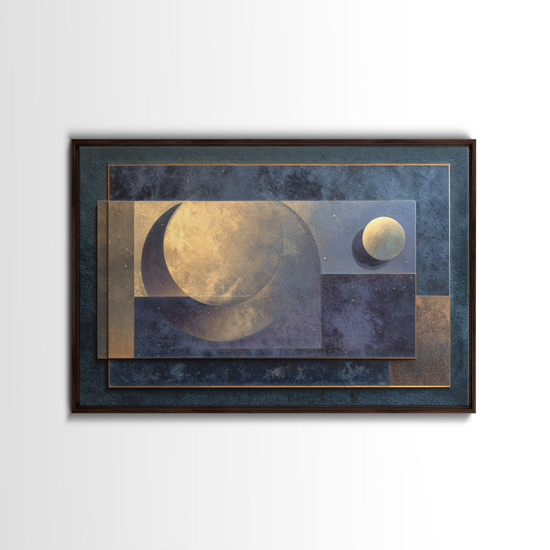 Minimal Moon and Stars Composition Canvas Print, Guest Bedroom Art, Neutral Decor, Bedroom Decor, Fine Art, Guest, Wall Art, GBA-3x2-68