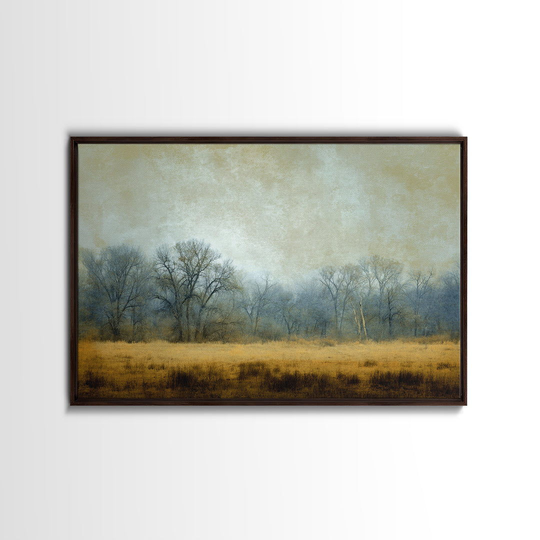 Monochrome Forest Silhouette Canvas Print, Guest Bedroom Art, Farmhouse Wall Art, Bedroom Decor, Fine Art, Guest, GBA-3x2-89