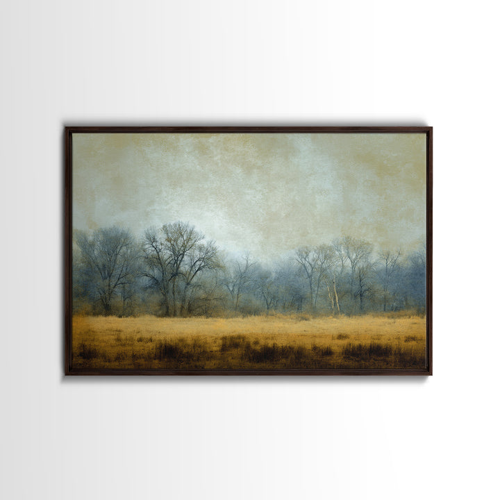 Monochrome Forest Silhouette Canvas Print, Guest Bedroom Art, Farmhouse Wall Art, Bedroom Decor, Fine Art, Guest, GBA-3x2-89