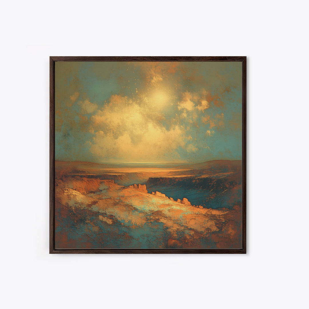 Serene Desert Horizon Canvas Print, General Fine Art, Gallery Decor, Living Room Decor, Fine Art, Wall Art, Home Decor, GEN-1x1-17