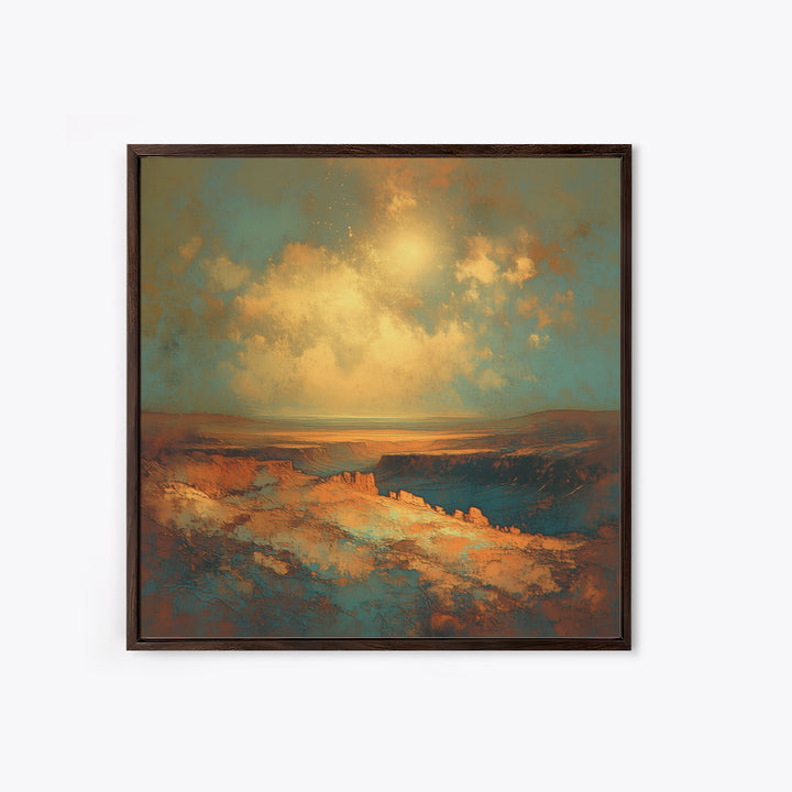 Serene Desert Horizon Canvas Print, General Fine Art, Gallery Decor, Living Room Decor, Fine Art, Wall Art, Home Decor, GEN-1x1-17