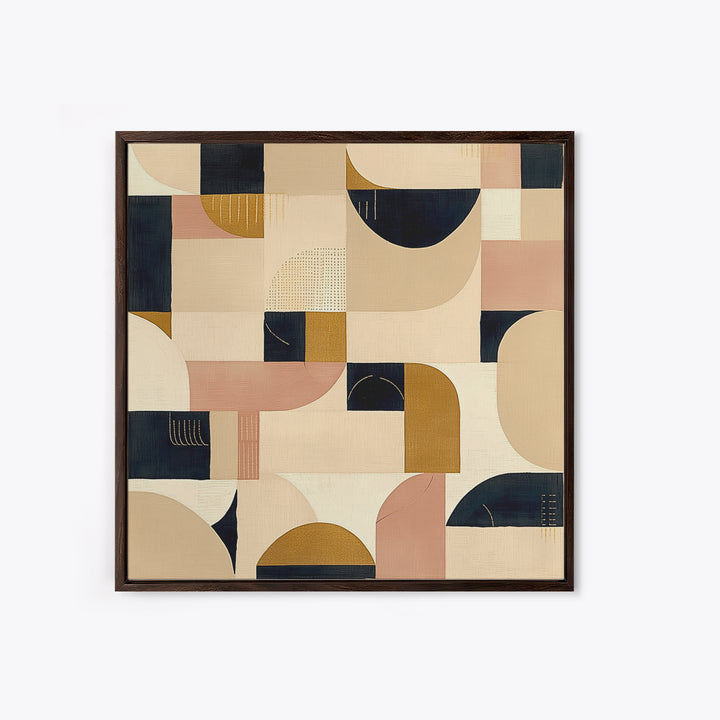 Earthy Plaster Texture Abstract Framed Canvas Print, General Fine Art, Large Wall Art, Living Room Decor, Abstract Art, GEN-1x1-39