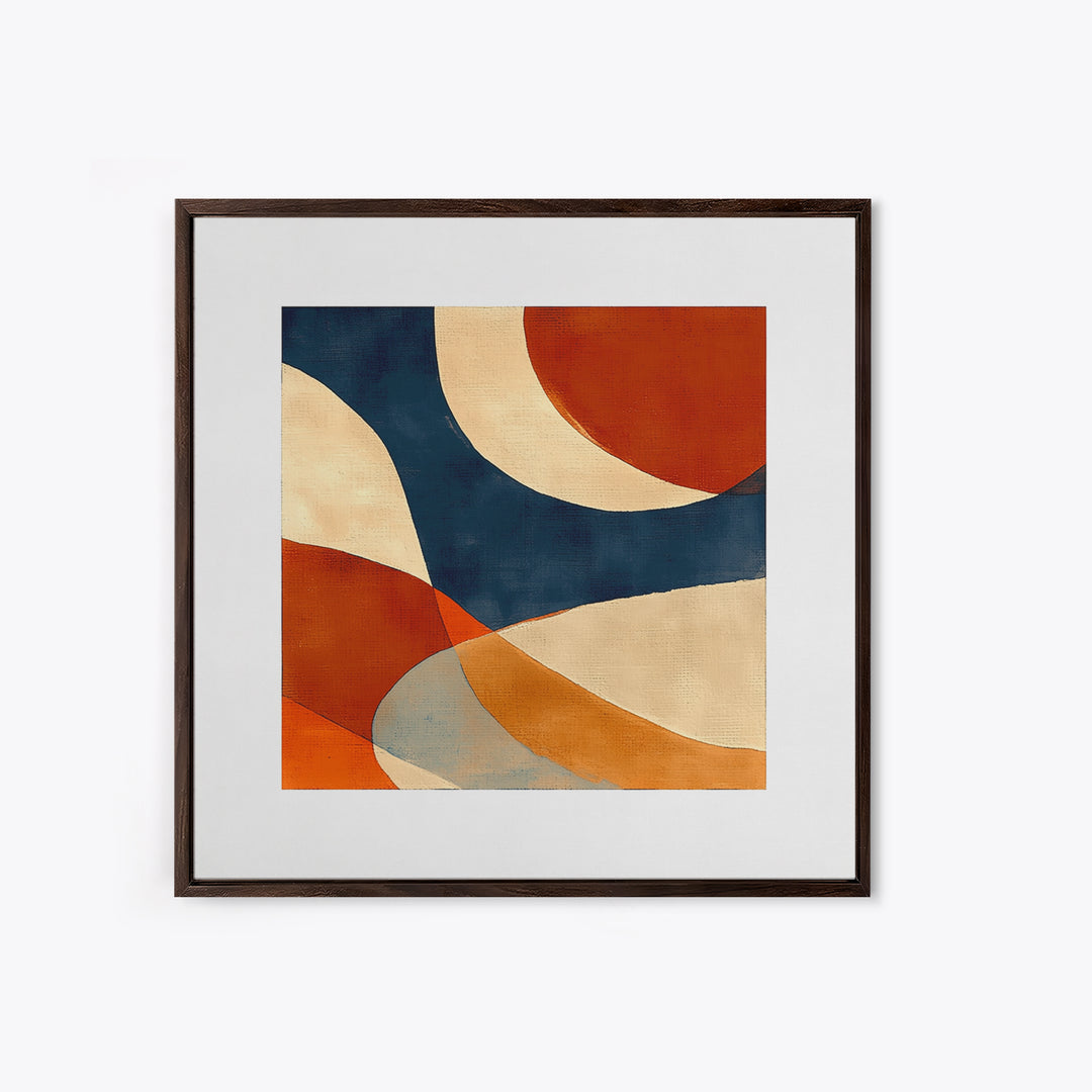 Warm Terracotta Abstract Canvas Print, General Fine Art, Bedroom Decor, Living Room Decor, Abstract Art, Minimalist Decor, GEN-1x1-54