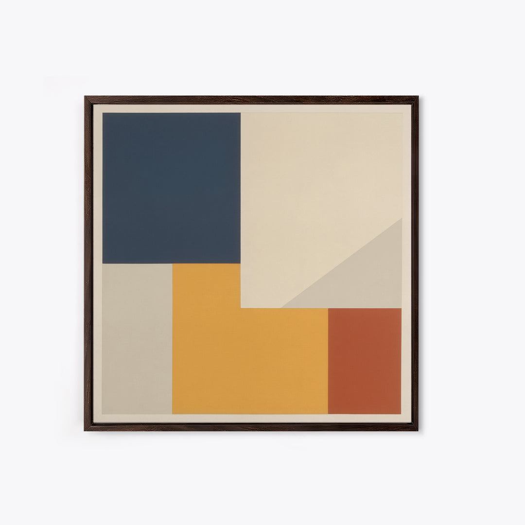 Modern Geometric Composition Canvas Print, General Fine Art, Boho Decor, Living Room Decor, Fine Art, Wall Decor, GEN-1x1-82