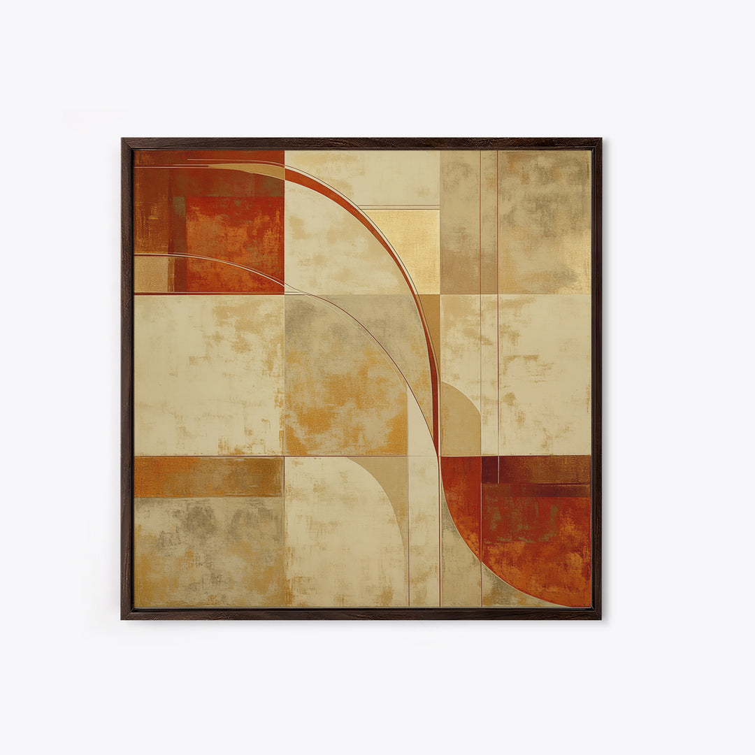 Earthy Plaster Texture Abstract Canvas Print, General Fine Art, Luxury Decor, Living Room Decor, Abstract Art, GEN-1x1-87