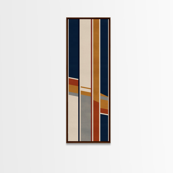 Modern Geometric Composition Framed Canvas Print, General Fine Art, Modern Decor, Living Room Decor, Abstract Art, GEN-1x3-70