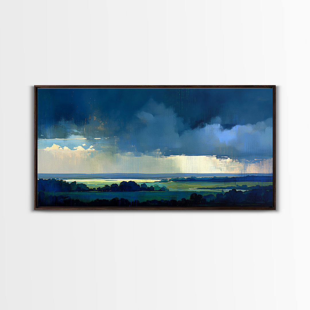 Quiet Abstract Landscape Canvas Print, General Fine Art, Decor, Living Room Decor, Fine Art, Digital Wall Art, GEN-2x1-21