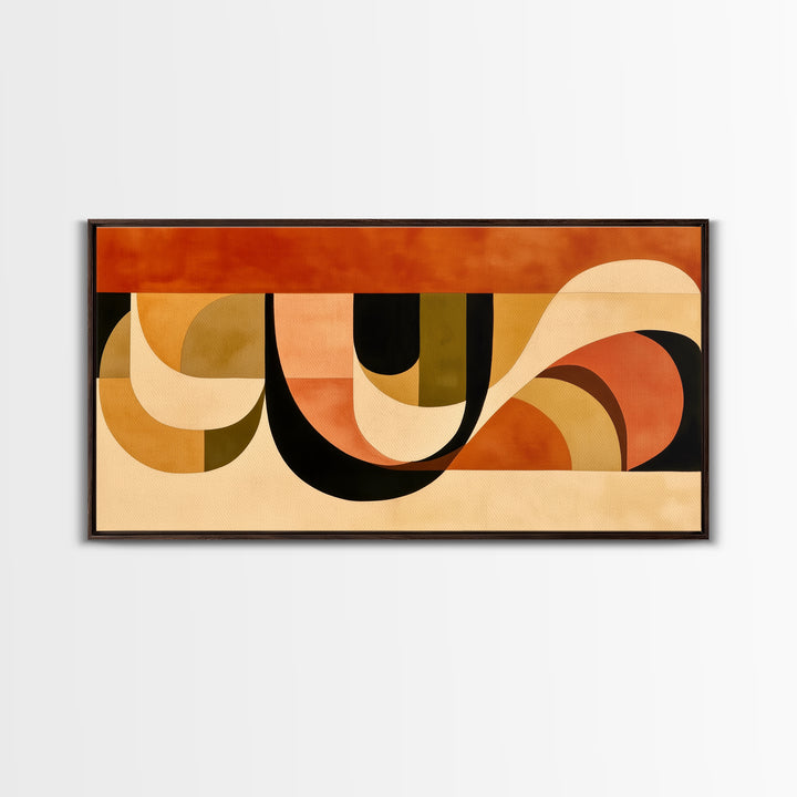 Warm Terracotta Abstract Canvas Print, General Fine Art, Print, Living Room Decor, Abstract Art, Art Deco, Wall Hanging, GEN-2x1-74