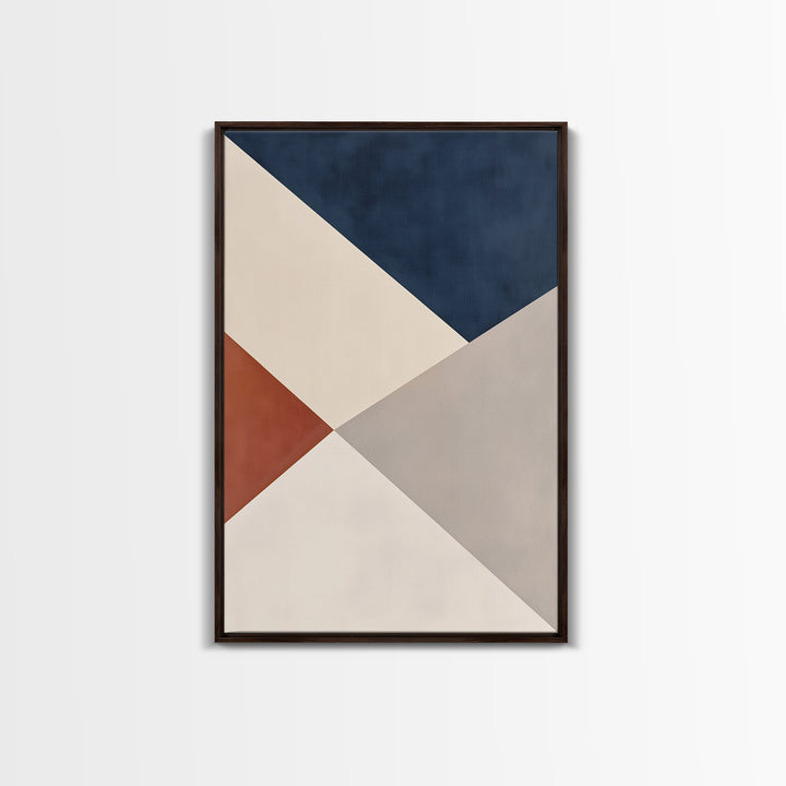 Modern Geometric Composition Framed Canvas Print, General Fine Art, Home Decor, Living Room Decor, Abstract Art, GEN-2x3-42