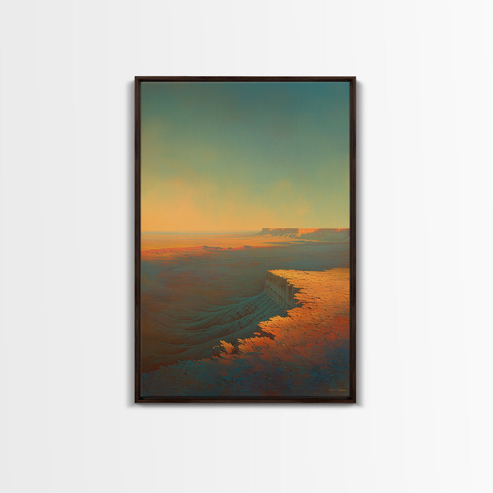Serene Desert Horizon Canvas Print, General Fine Art, Printable Wall Art, Living Room Decor, Fine Art, Canvas Wall Art, GEN-2x3-49
